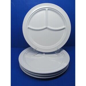 Proton Melamine Divided Plates 10" Diameter Set of 4